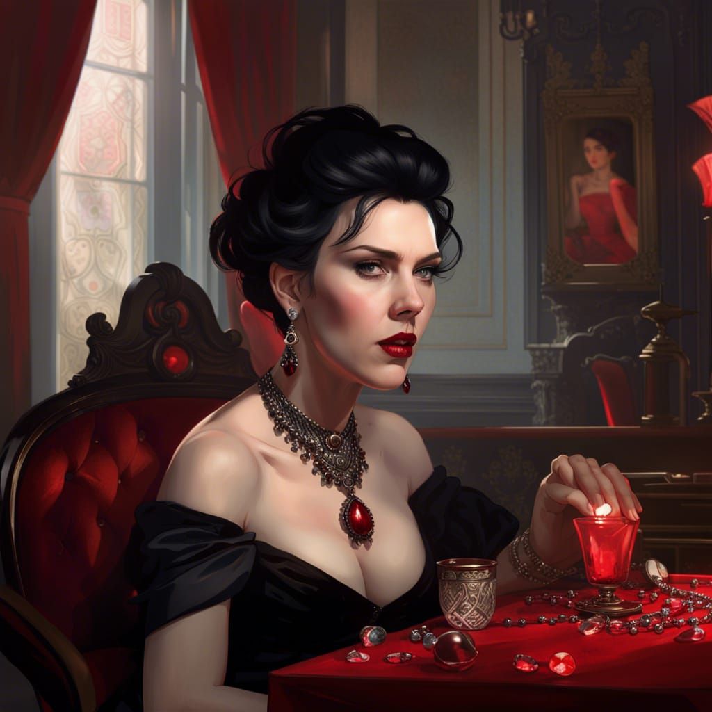 Scarlett Johansson queen of spades