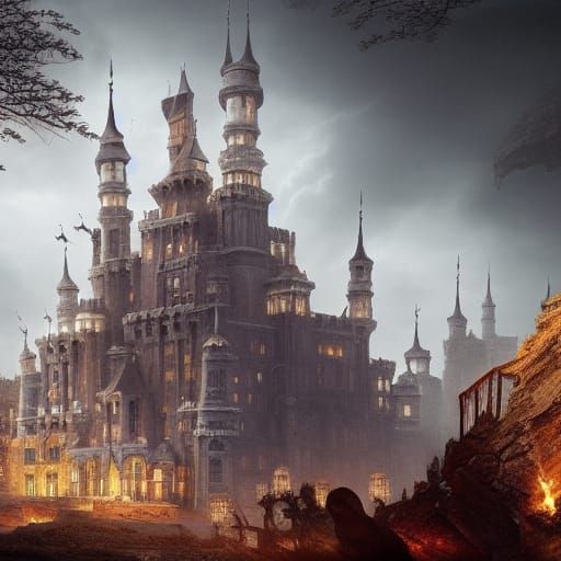 Sable Castle in Epic Cinematic Digital Art