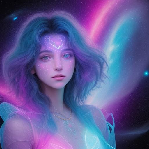 Enigmatic Astral Landscape Transcending Cosmic Realms