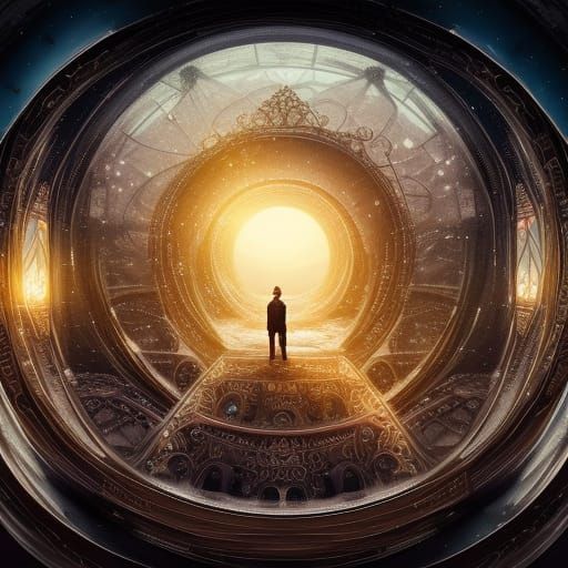 Snow Globe Interdimensional Portal: Digital Matte Painting