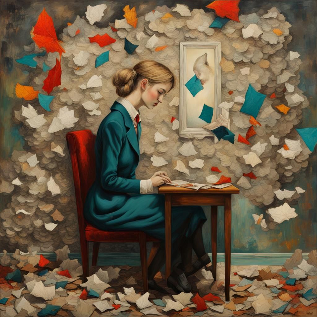 Surreal Collage Unveils Hidden Fortunes