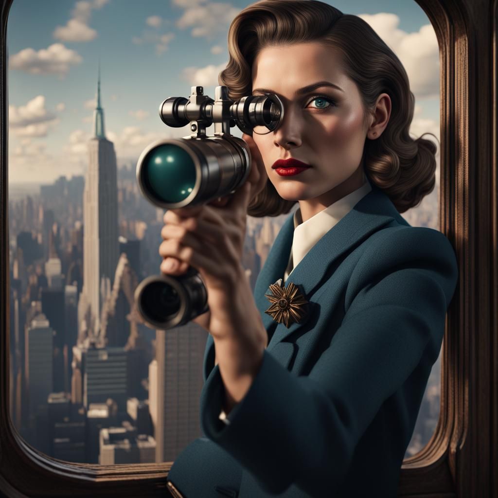 A Fascinating Female Detective with a Detailed Eye View of N...