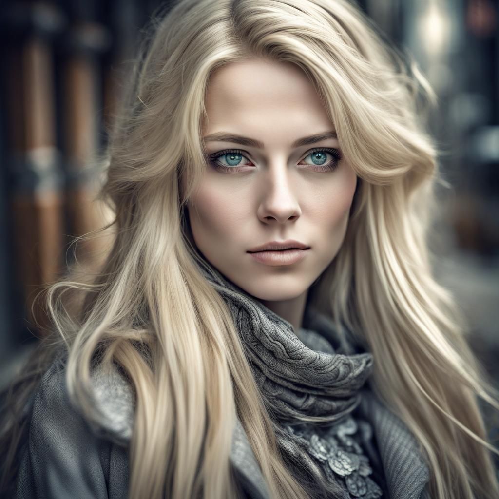 Anime Woman with Elegant Style