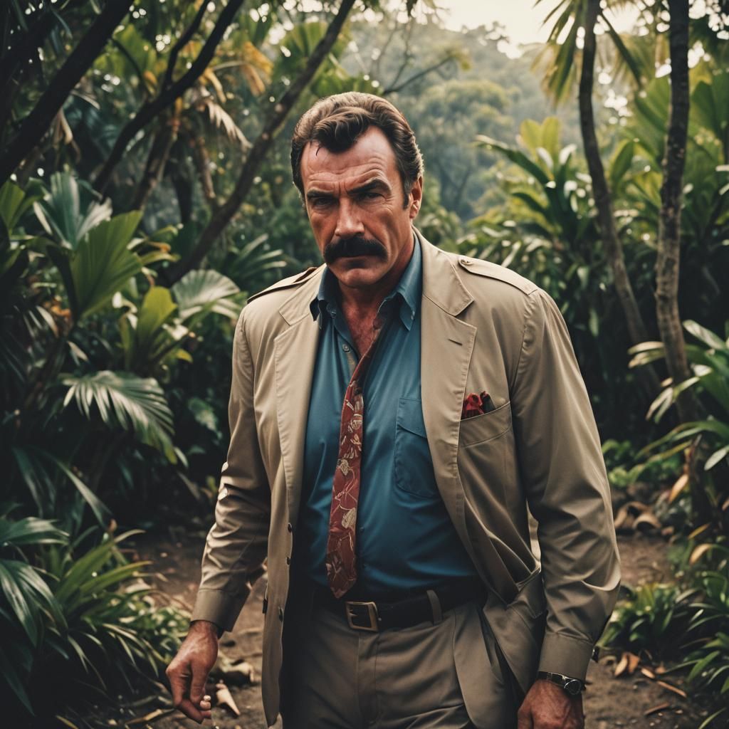 Tom Selleck as Magnum P.I.