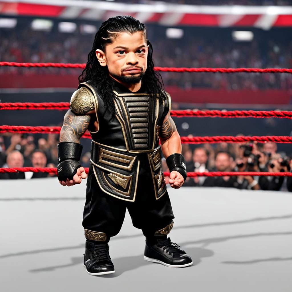 WWE Roman Reigns as a midget
