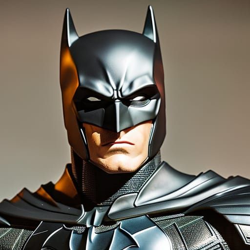 Batman in Iconic Hyperrealistic Comic Book Art