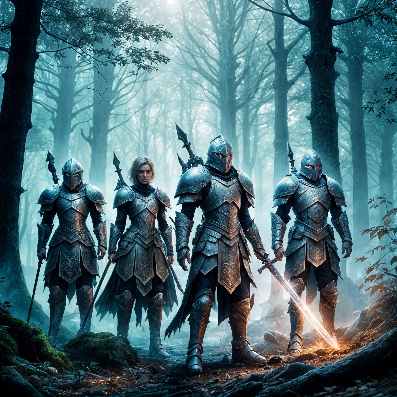 Epic Fantasy RPG Characters in Hyperrealistic Detail