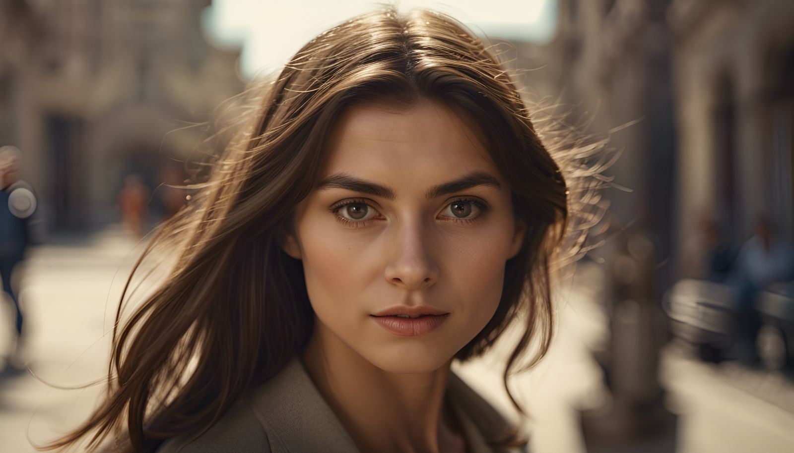 Ethereal Street Portrait in Golden Hour