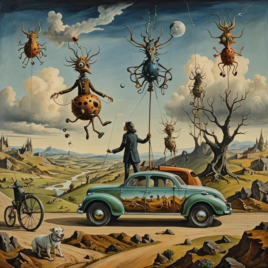 Surrealistic Dreamscapes on a Trampoline of Souls