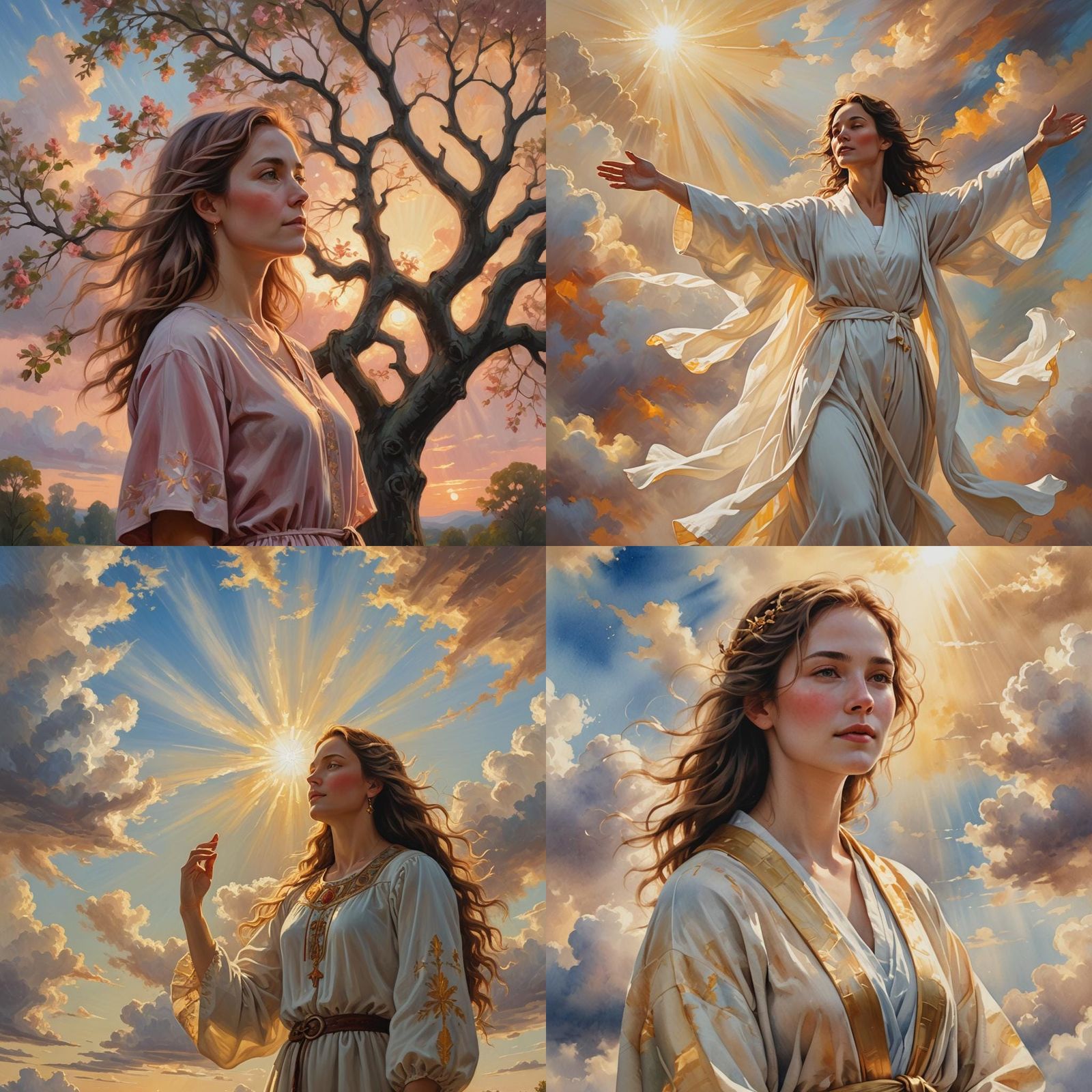 Golden Hour Goddess in Soft Focus