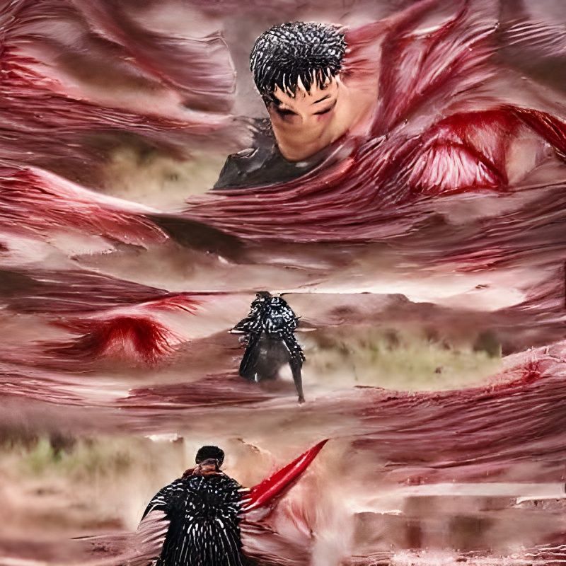 Berserk-Inspired Portrait of Guts in Dark Fantasy Style