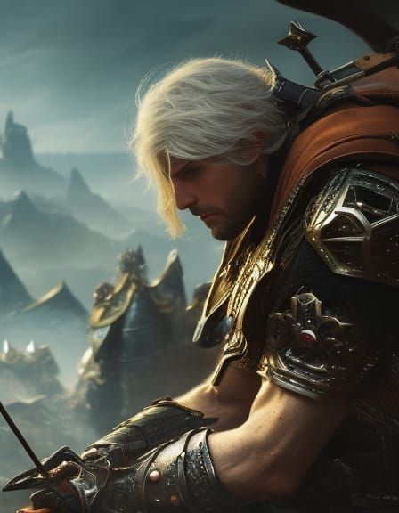 Ethereal Norse God Concept Art in Hyper-Realistic Style