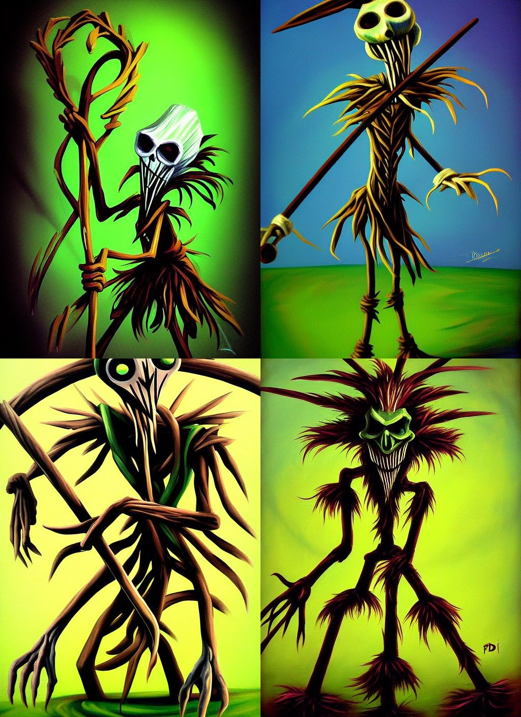 League of Legends Fiddlesticks in Impressive Artistic Style