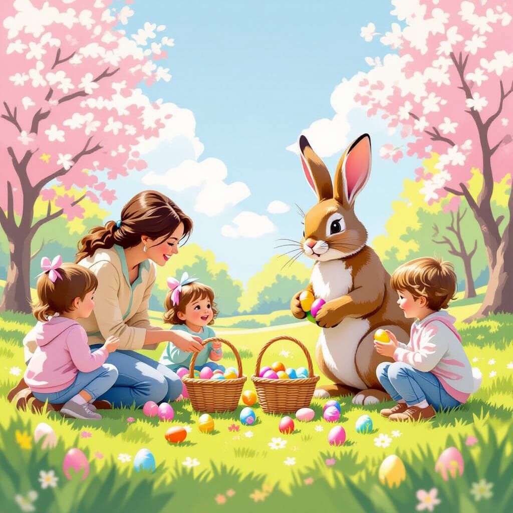 Easter Egg Hunt in Beatrix Potter Style