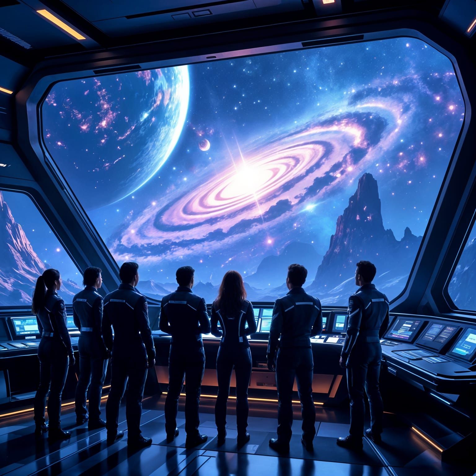 Starship Crew Discovers New Galaxy