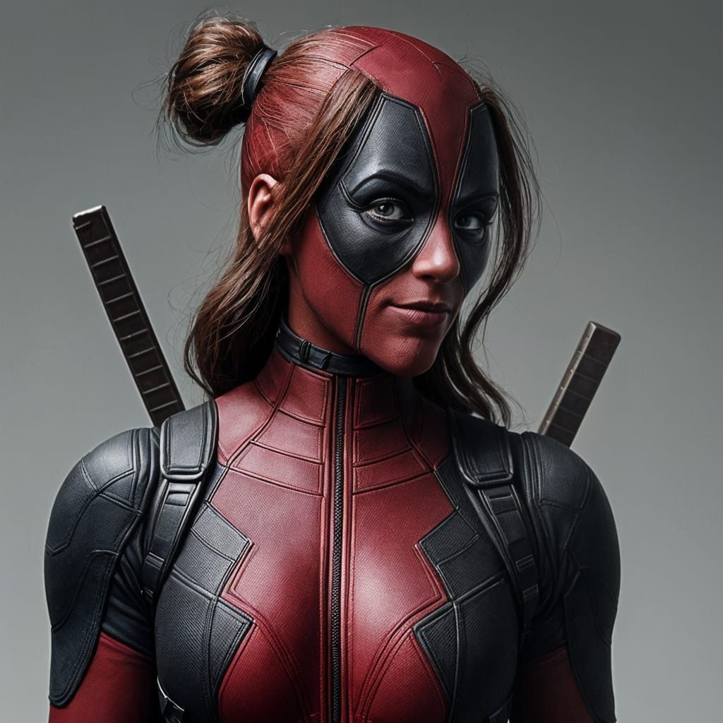 Lady Deadpool in Bold Superheroine Style