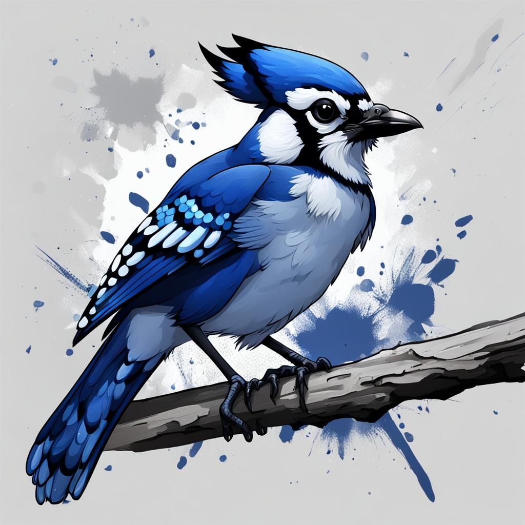 Edgy Emo Aarakocra Warrior Takes Flight