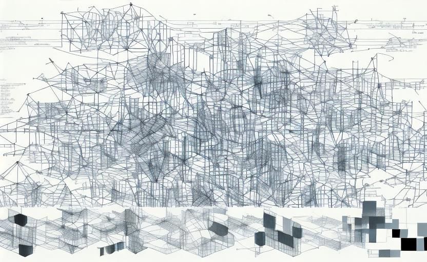 Surreal 3D Geometric Patterns in Vibrant Fluxus Art