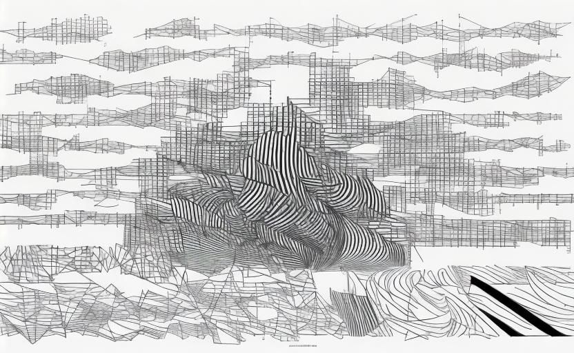 Avant-Garde Serpent Graphic Score in Fluxus Style