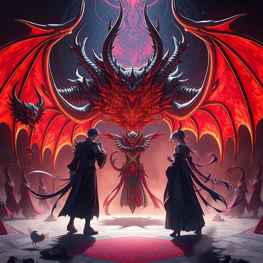Demonic Alliance in a Dark, Mystical Realm