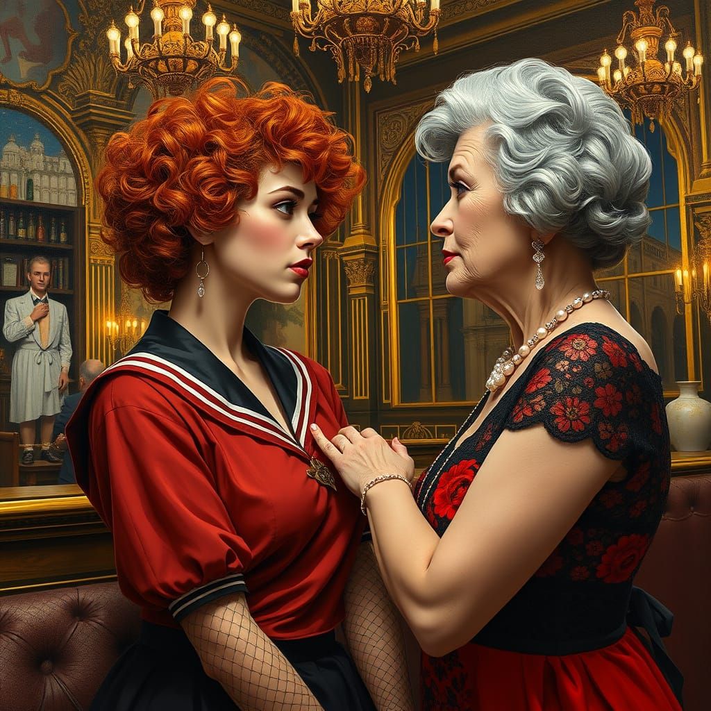 Serious man in a bathrobe