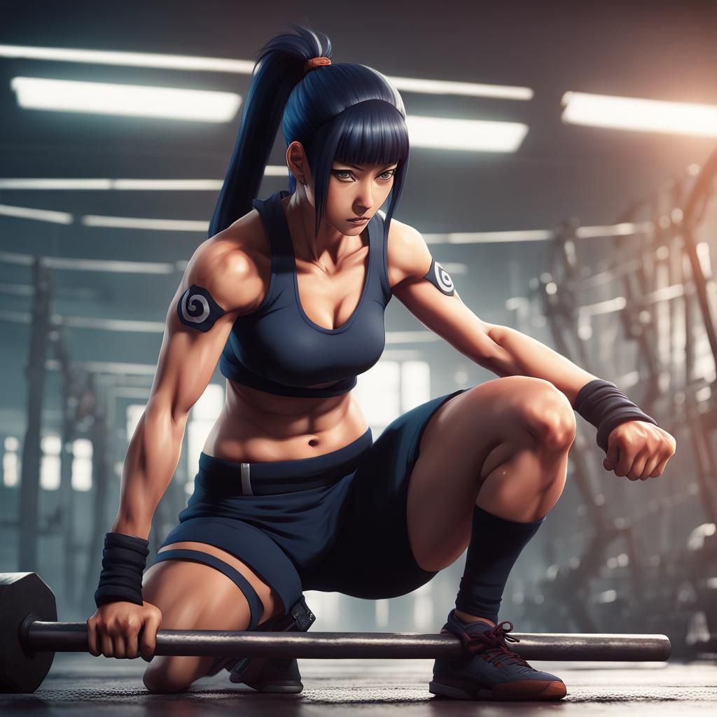 Naruto's Female Protagonist as a Dazzling Fitness Goddess