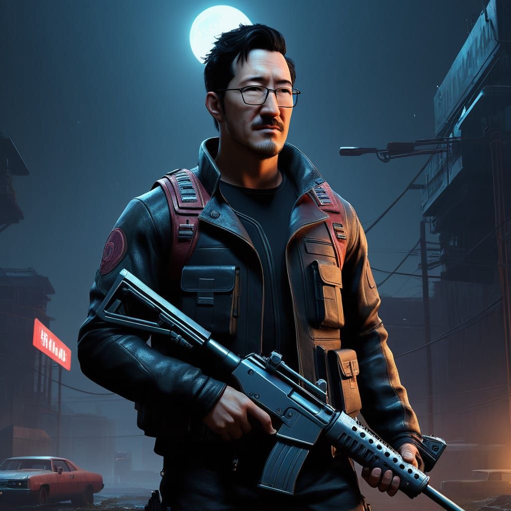 Markiplier Takes Aim in a Futuristic Landscape