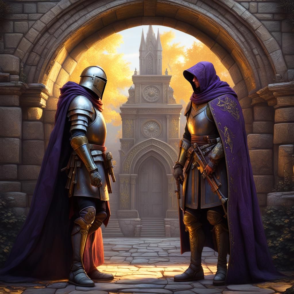 Medieval and Modern Warriors Unite in a Portal of Wonder