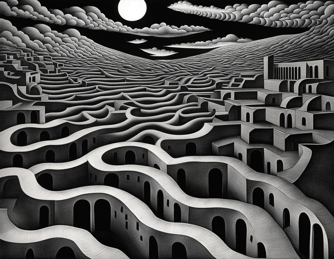 Mind-Bending Day-Night Mosaic