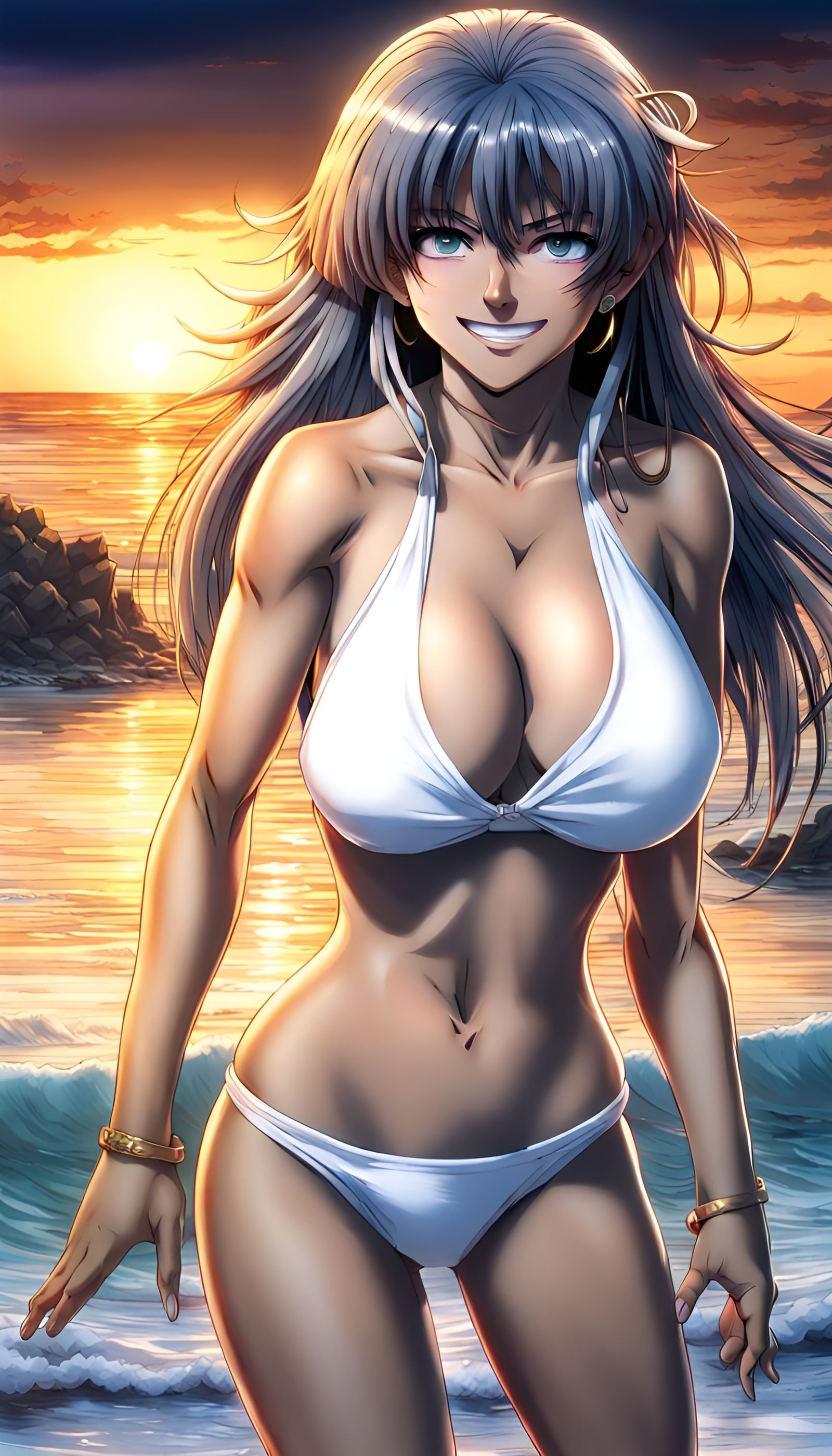 Saint Seiya's Saori Kido in Tropical Bikini