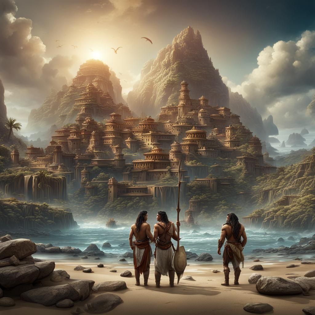 Ancient Peruvians Feast on Coastal Delights in a Vibrant, Fa...