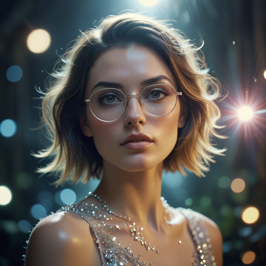 Ethereal Beauty in Soft Focus, Captured with Cinematic Flair