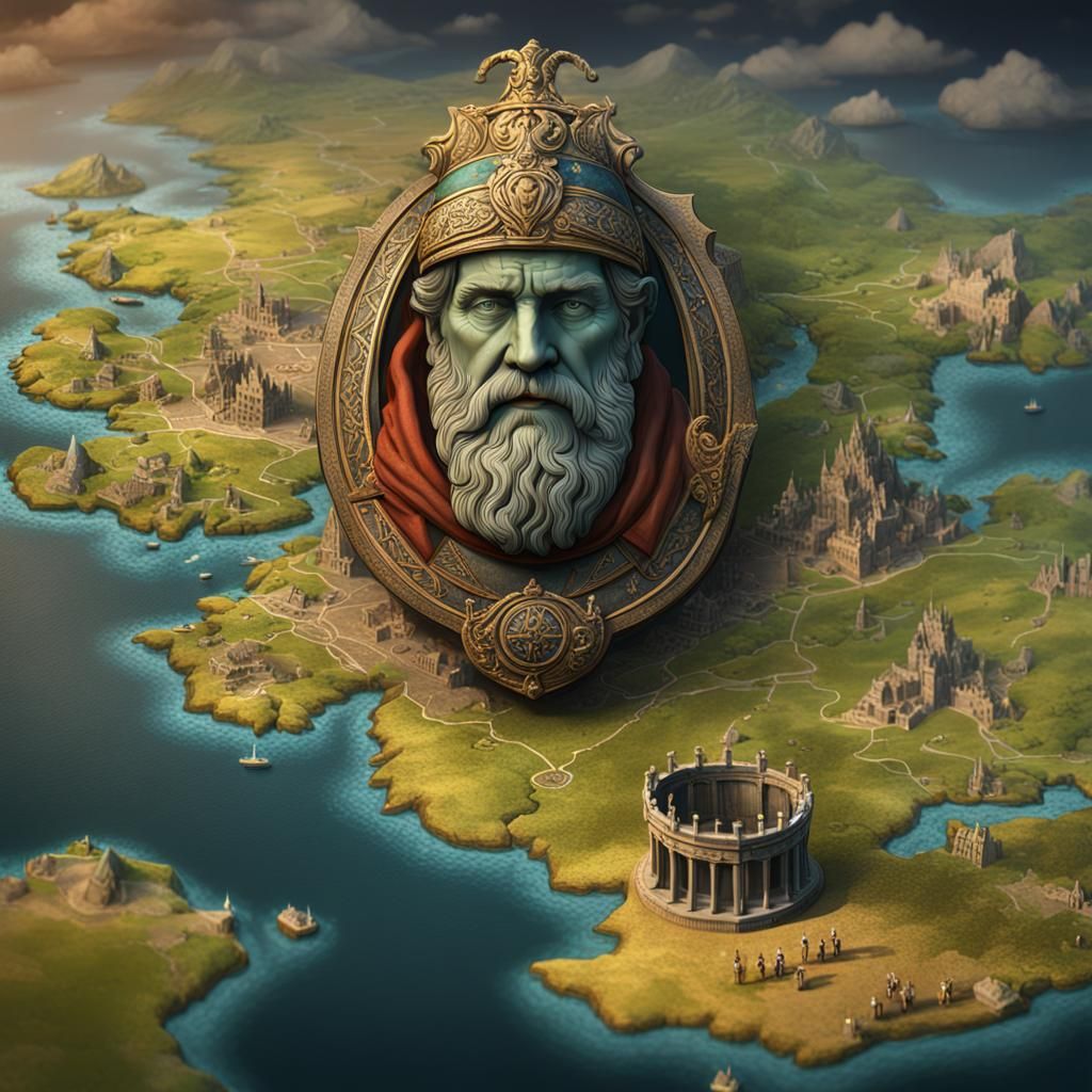 Fantastical Medieval Ireland with Brian Boru's Bust