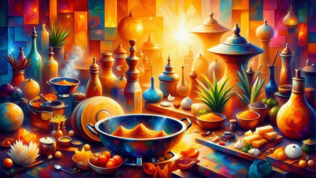 Ayurvedic Cooking with Geometric Abstraction