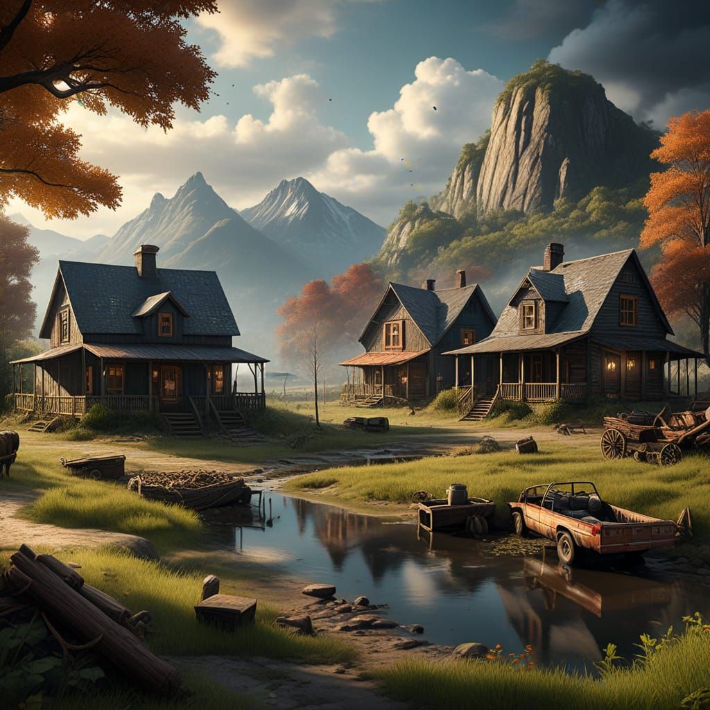 Fantastical Matte Painting for National Hillbilly Day