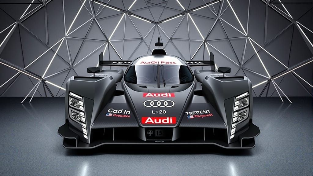 Futuristic Audi R 20 LMP1 Hypercar in Sleek 2030 Design