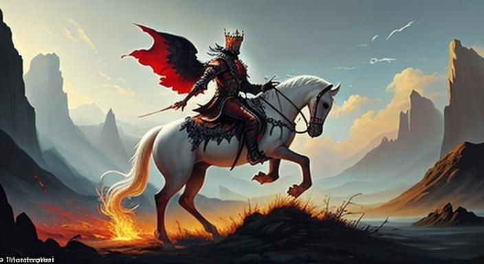 Faithful and True Rider on a White Horse with Crowns