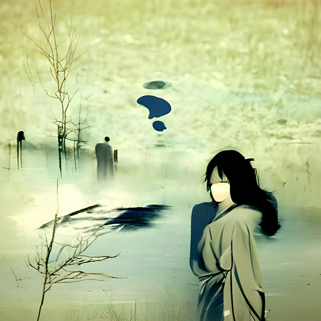 Enigmatic Shin Hanga Figure Vanishes into the Mists