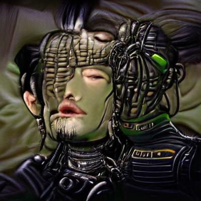 Surreal Cyberpunk Scene Depicts Intergalactic Invasion