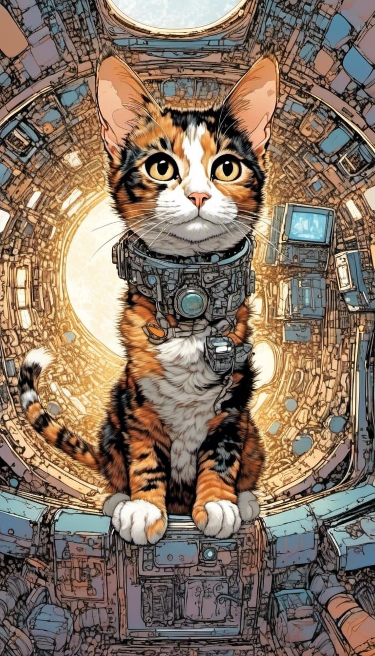 Spaceship Pilot Inspired by Mathieu Bablet and Geof Darrow