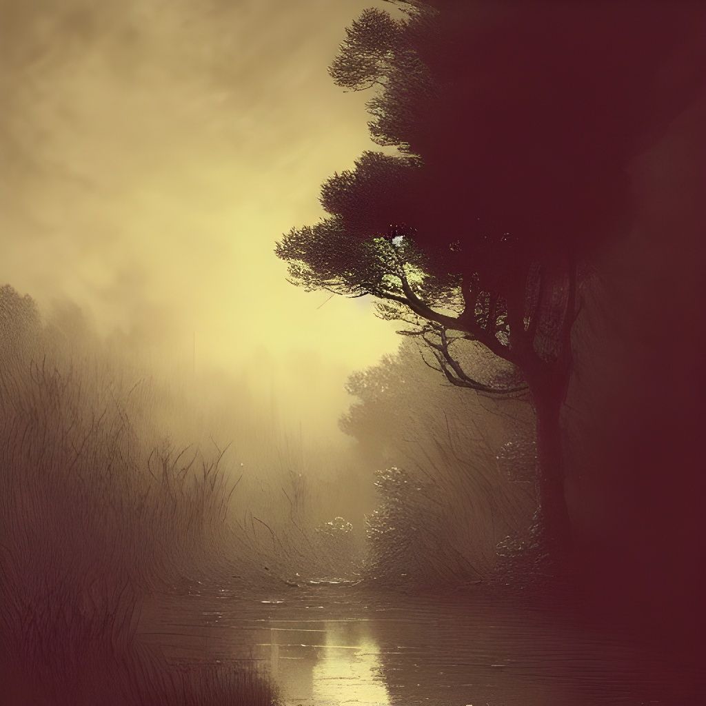 Cyberpunk Dreamscape in Expressionist Style Masterpiece