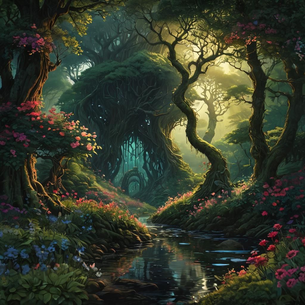 Misty Summer Dusk River Scene with Rowing Boat and Heron