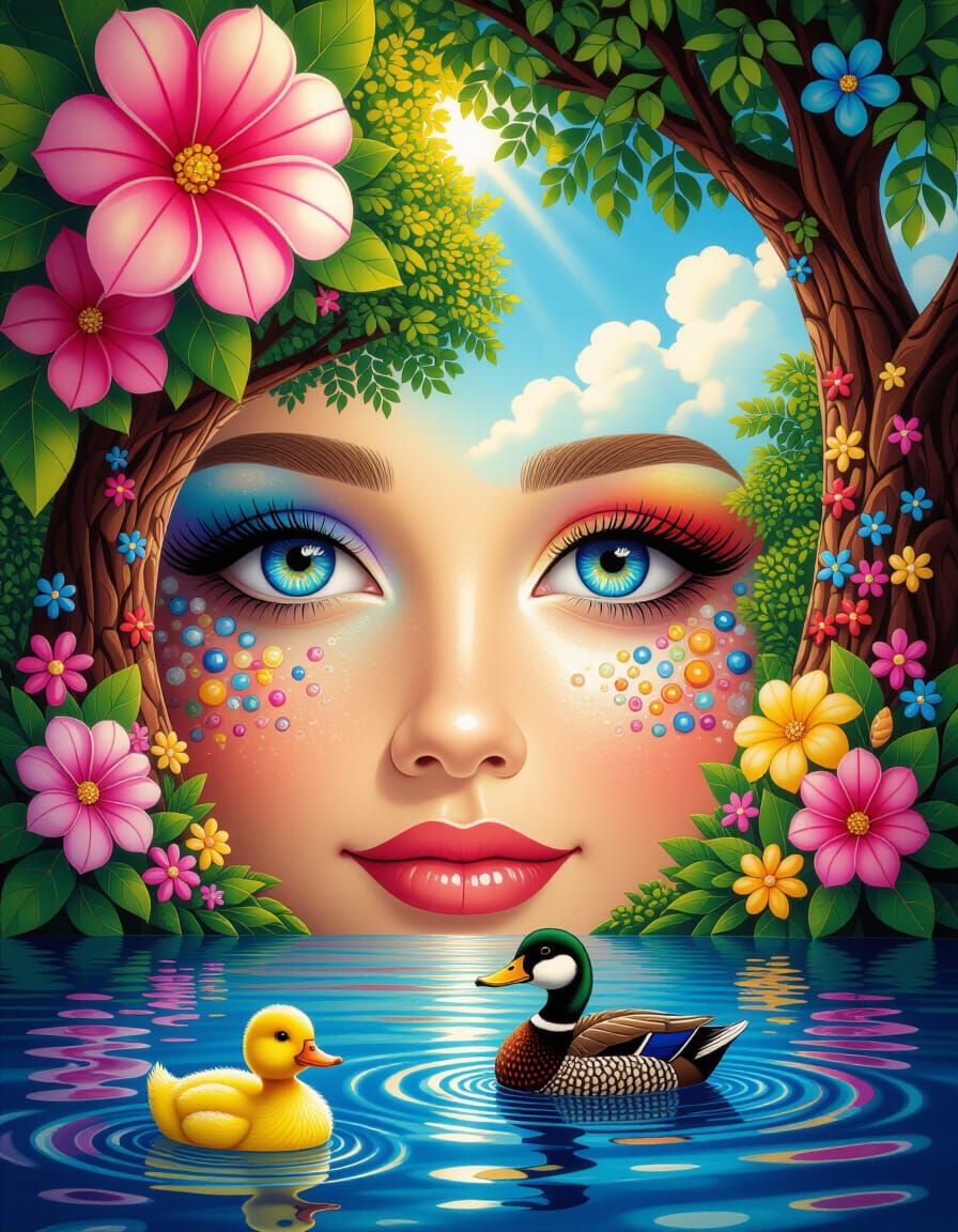 Chocolate Beach Holiday in Klimt Crochet Style