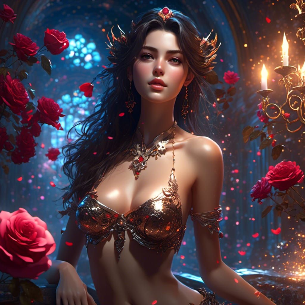 Surreal Fantasy Portrait of a Brazilian Goddess