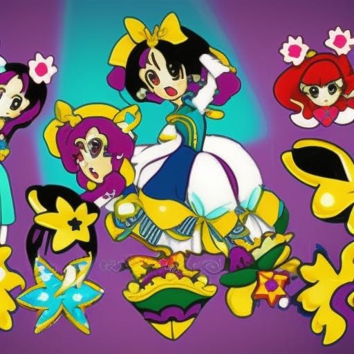 High Detail Precure Characters in Ballet Skirts