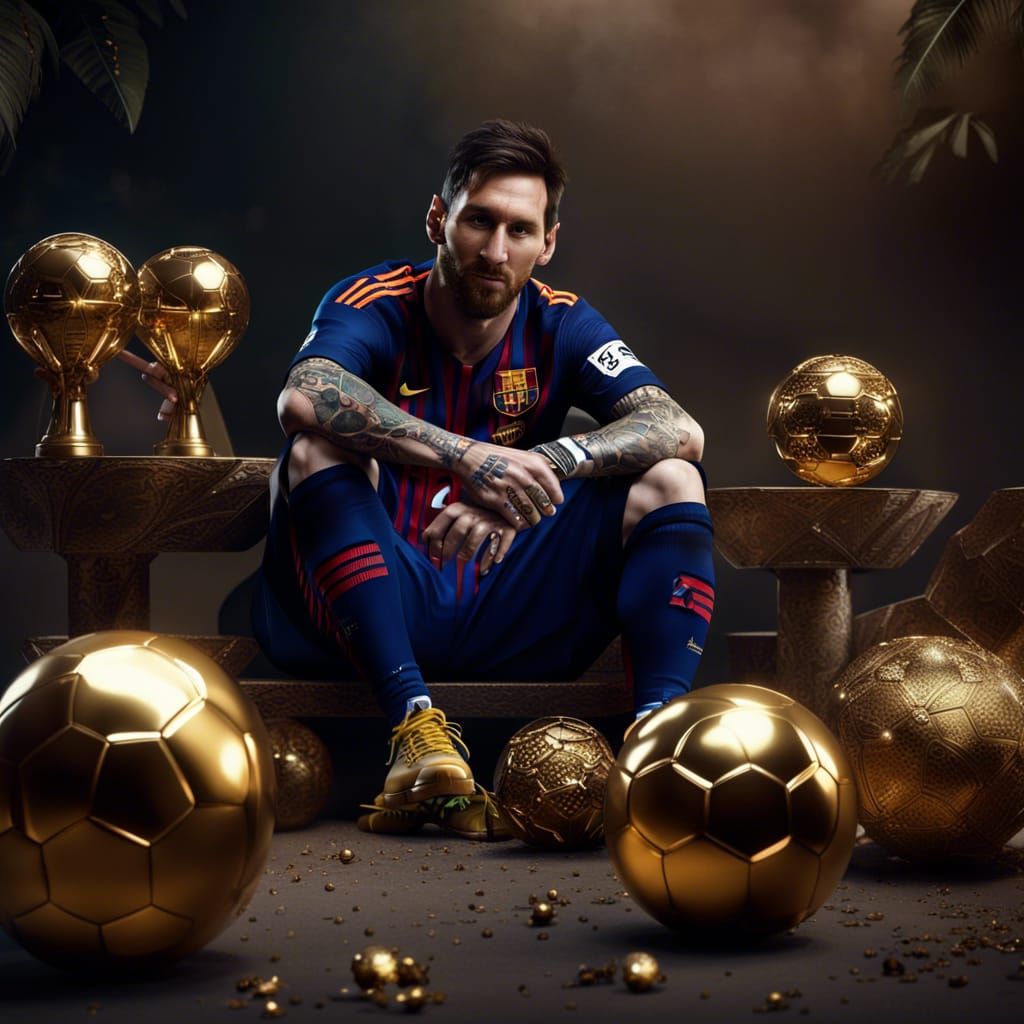 Soccer Icon's Regal Relaxation in Vibrant Fantasy World