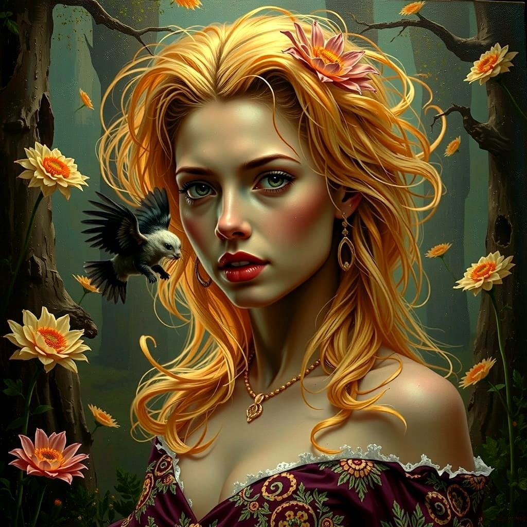 Abstract Swirling Vortex Patterns in Dynamic Motion