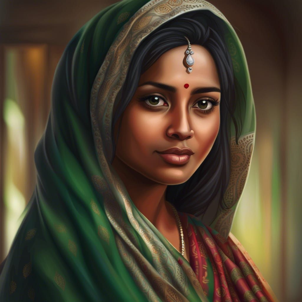 Stunning Bangladeshi Beauty Portrayed in Realistic Detail