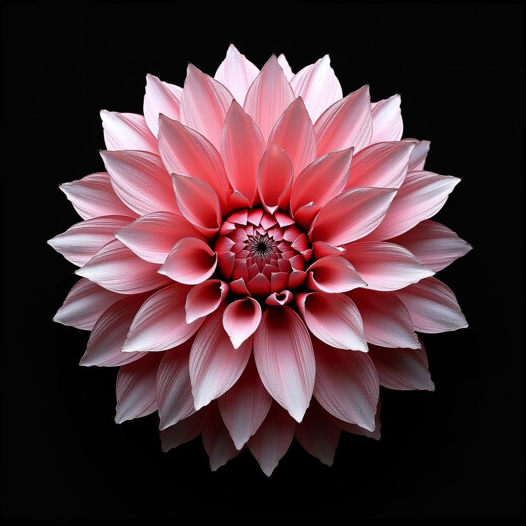 Exquisite Pink Dahlia in Velvet Silk Texture