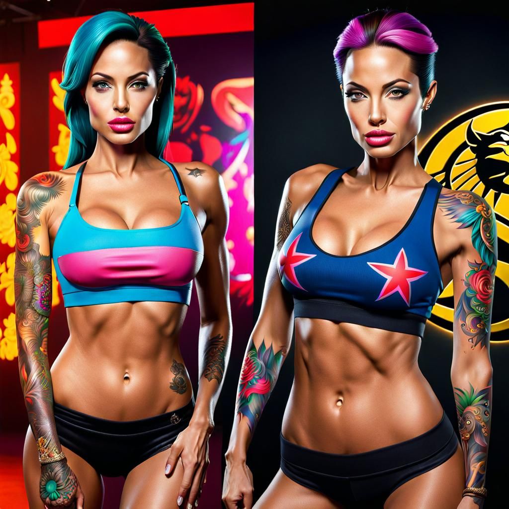 Angelina Jolie Mortal Kombat Character